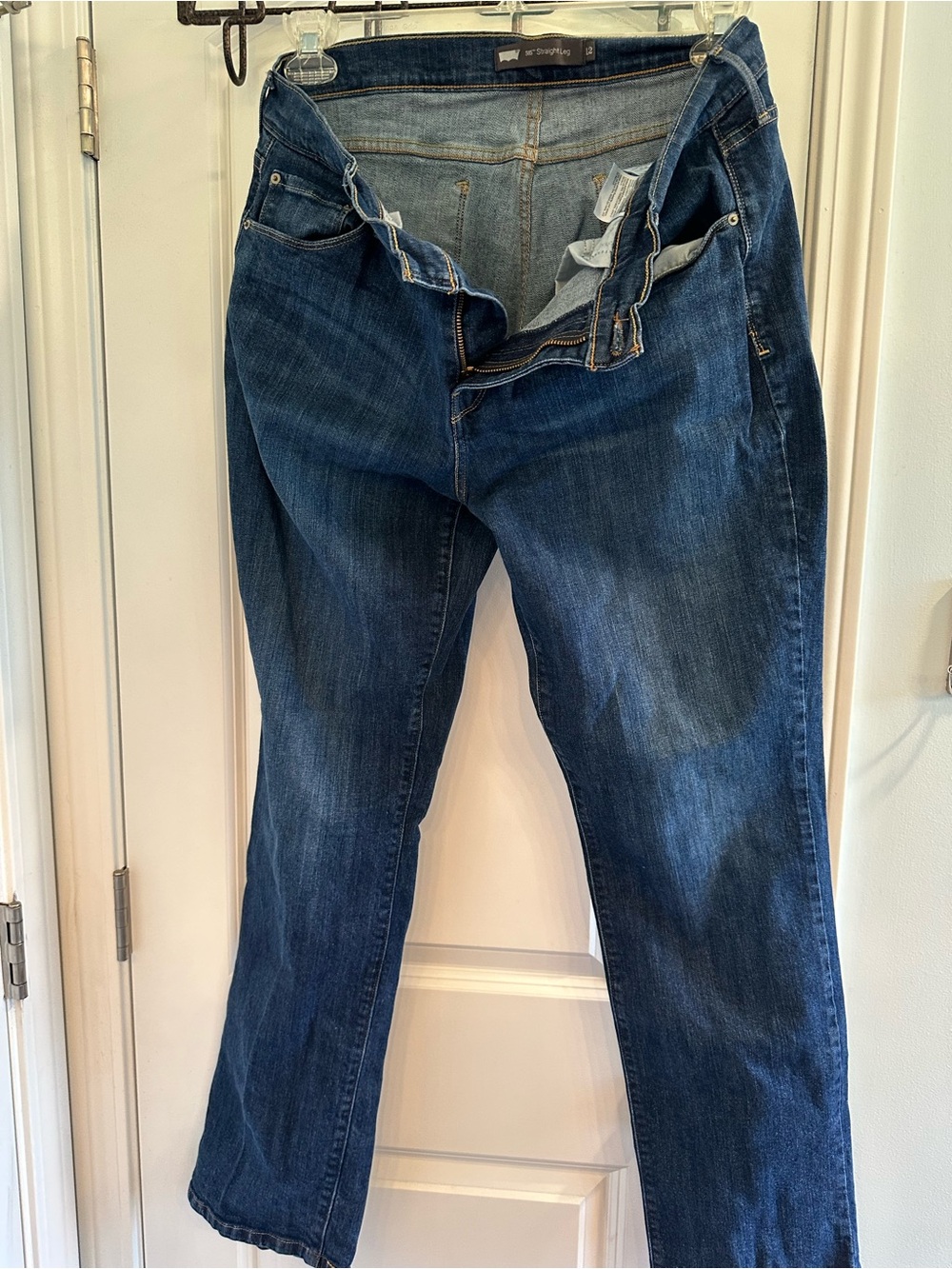 Classic Women's Dark Blue Denim Jeans